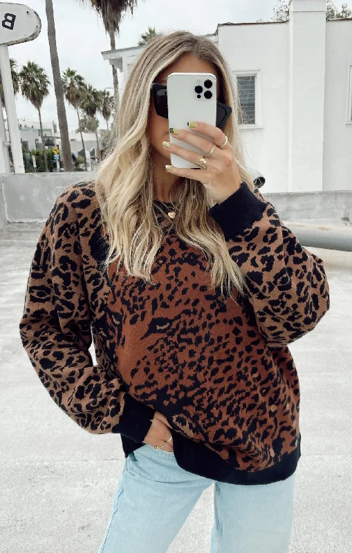 Romantic Data Scout Sweater ~ Leopard Knit