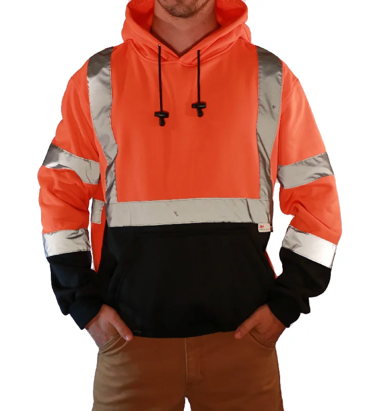 Majestic Men's Class 3 Pullover Hoodie_Hi-Vis Orange