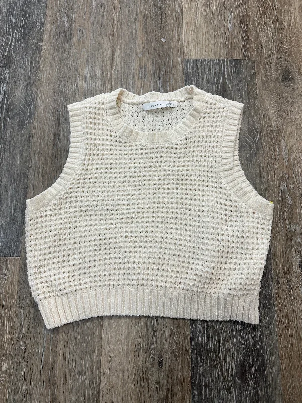 Fashionable Items Vest Sweater By Altard State In Cream, Size: L