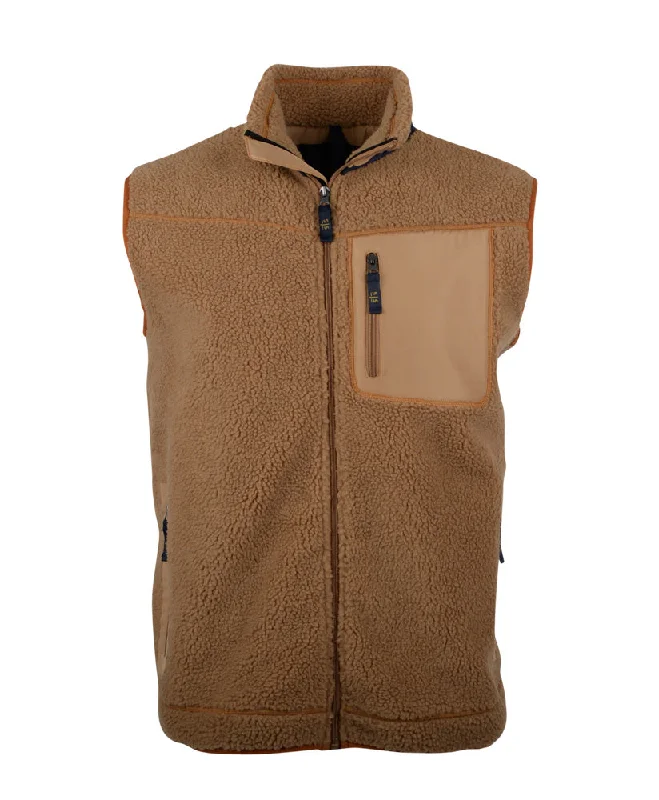 Smart Comfort Wear STS Ranchwear Mens Calgary Tan 100% Polyester Fleece Vest