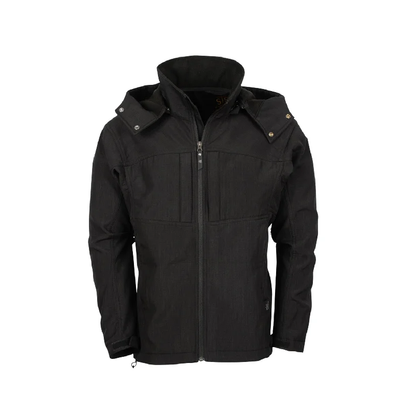 Trendy Traveler STS Ranchwear Mens Weston Black Poly/Spandex Softshell Jacket