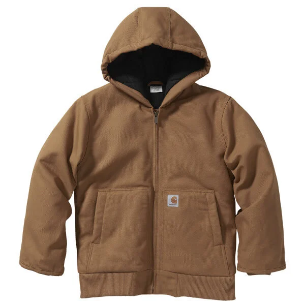 Fresh And Fashionable CP8545 - Carhartt Kid's Canvas Insulated Hooded Actve Jacket