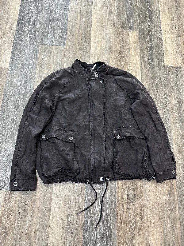 Comfortable Lounge Wear Jacket Other By Free People In Black, Size: L
