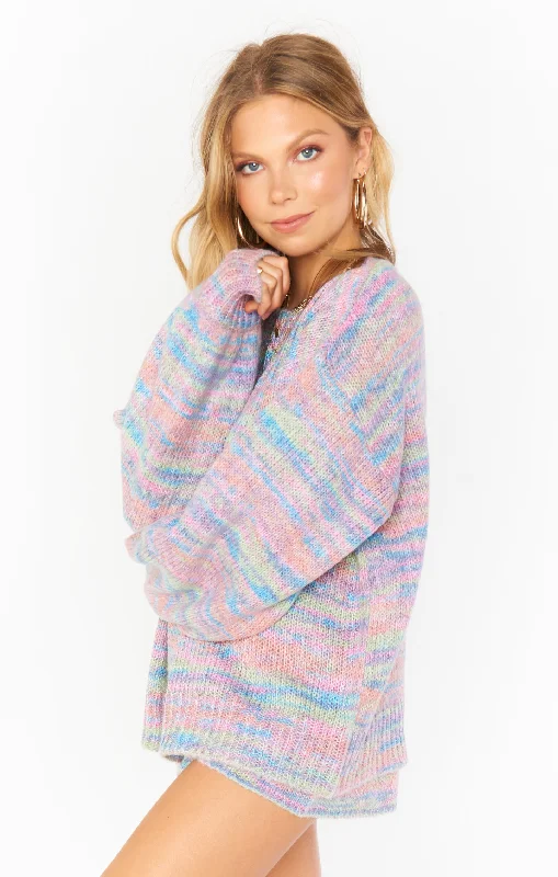 Embroidery Design Pismo Sweater ~ Spacedye Knit