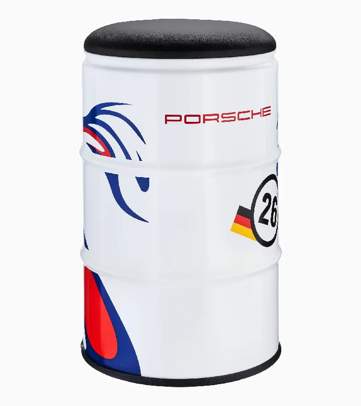 Versatile Items Porsche Oil Barrel Drum Stool - New Designs (GT1, Penske Motorsport, Roughroads, Heritage, Martini Racing)