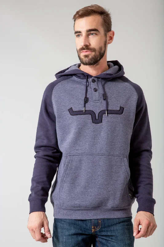 Weekend Comfort Kimes Ranch Mens Blaze 2 Navy Cotton Blend Hoodie