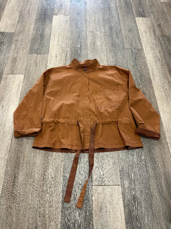 Casual And Versatile Tan Jacket Designer Lafayette 148, Size Xl