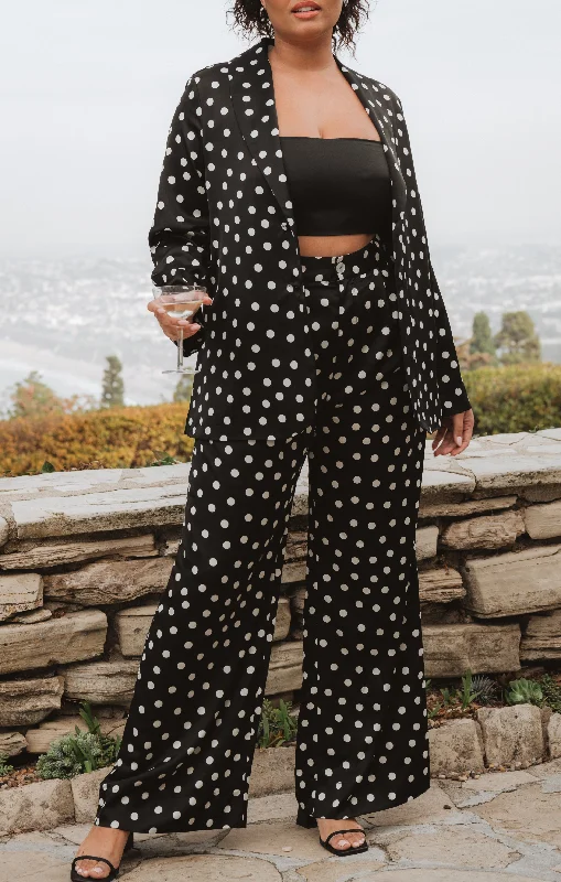 Hayes Trouser ~ Polka Dot Luxe Satin