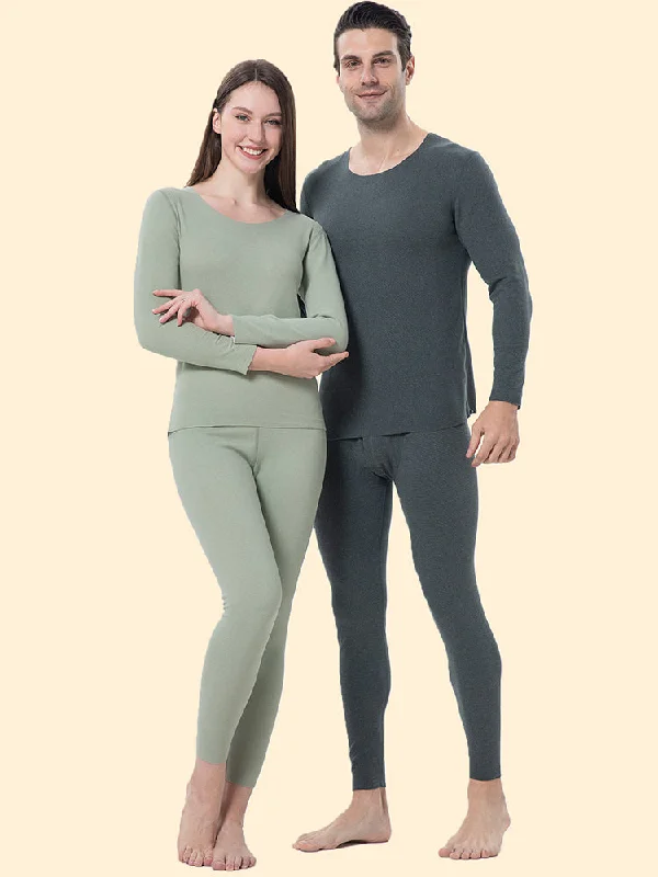 Exquisite Tailoring High Elastic Warm Fleece Couple Pajamas Set