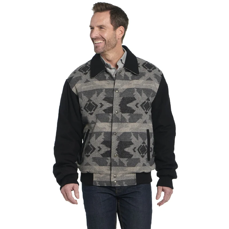 Sports Trend Cripple Creek Mens Navajo Blanket Snap CCP Mountain Mist 100% Polyester Vest