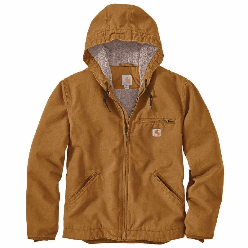 Cozy Outfit 104392 - Carhartt Men's Washed Duck Sherpa Lined Jacket