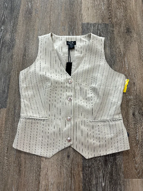 Cozy Essentials Wear Vest Other By Nicole Miller In Striped Pattern, Size: Xs