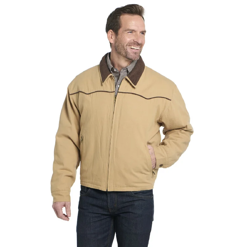 Editorial Design Cripple Creek Mens Cord Collar CCP Winter Wheat 100% Cotton Cotton Jacket