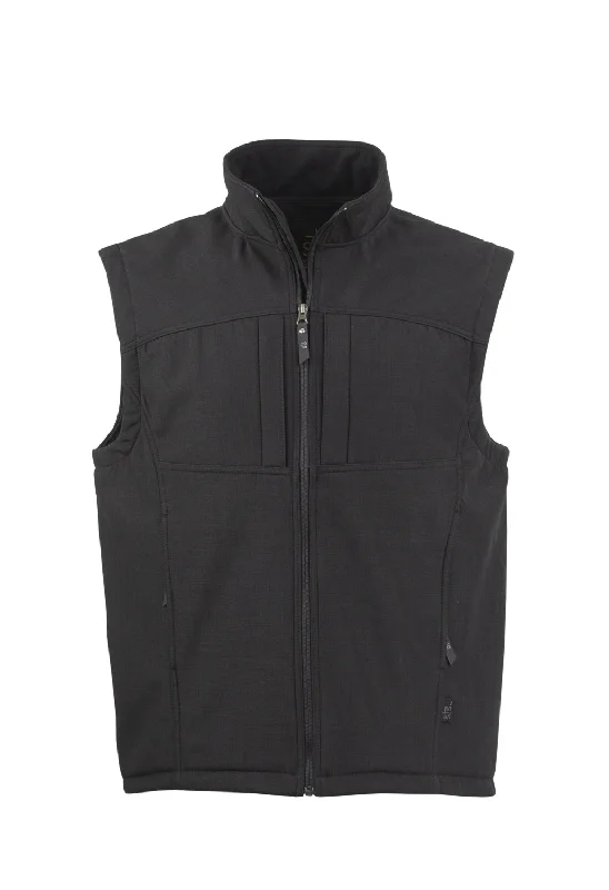 British Style STS Ranchwear Mens Weston Black Poly/Spandex Softshell Vest