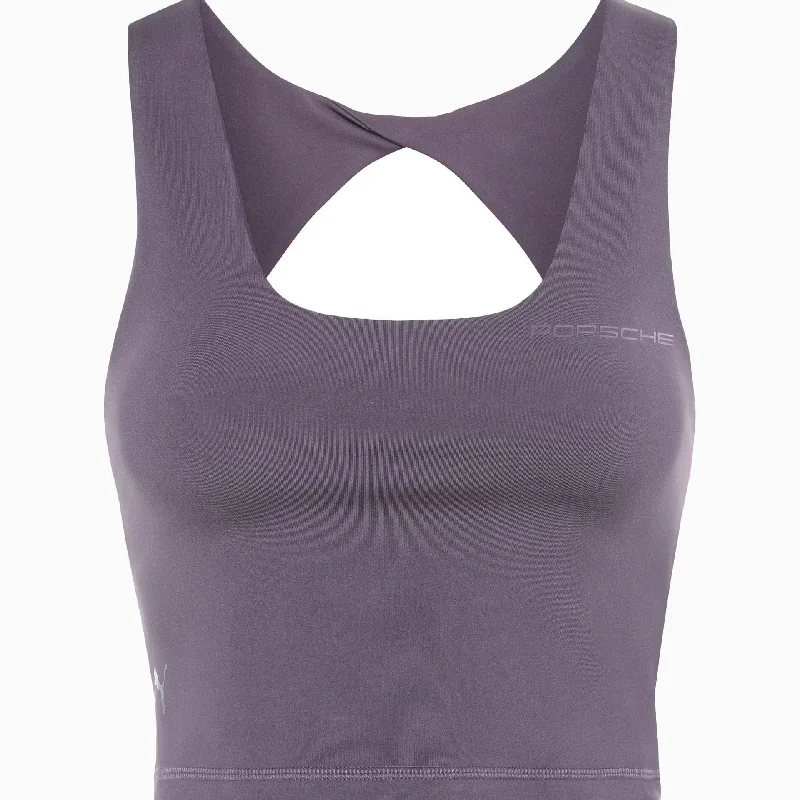 Porsche Crop Top Tank Top (Provence) - Yoga Capsule