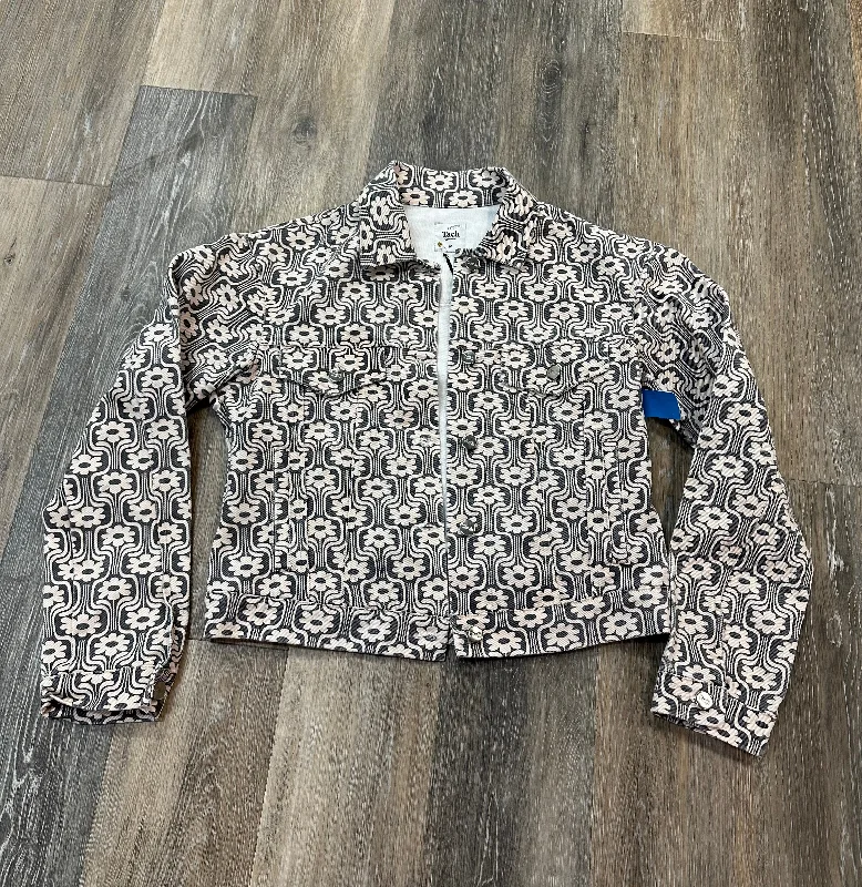 Free And Comfortable Jacket Denim By Tach In Floral Print, Size: M