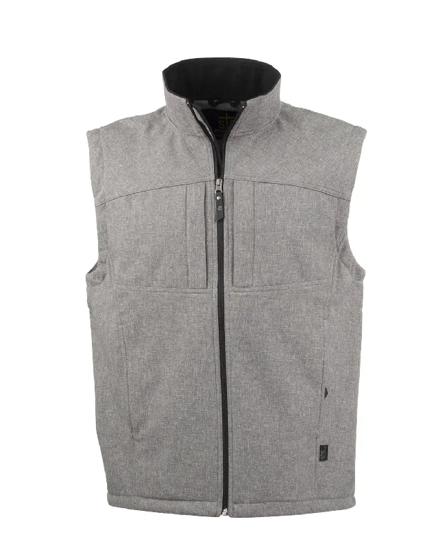Avant-garde Design STS Ranchwear Mens Weston Heather Gray Poly/Spandex Softshell Vest