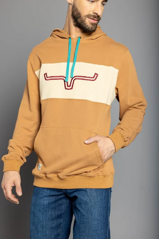 Soft Looks Kimes Ranch Mens Side Winder Hood Work Wear Brown 100% Cotton Hoodie