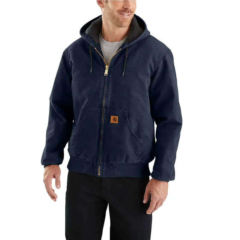 Cozy Vibes J130 - Sandstone Duck Active Jacket - Quilted Flannel Lined