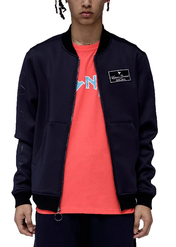 Thin Design Konus Men's Scuba Bomber Jacket in Navy