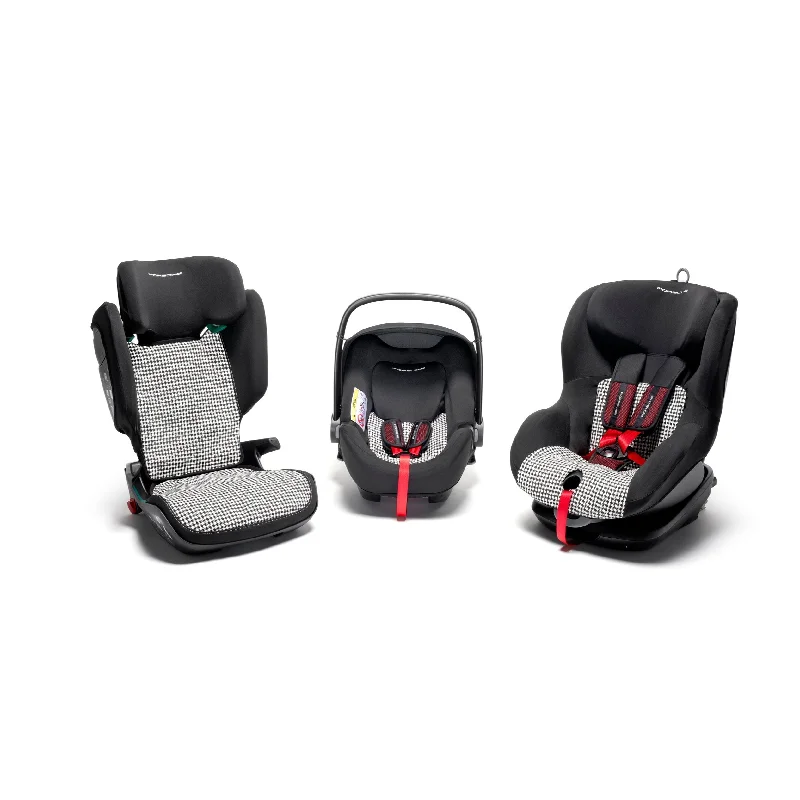 Porsche Child Seat Covers In Heritage Design - Pepita For The Porsche Child Seat Models