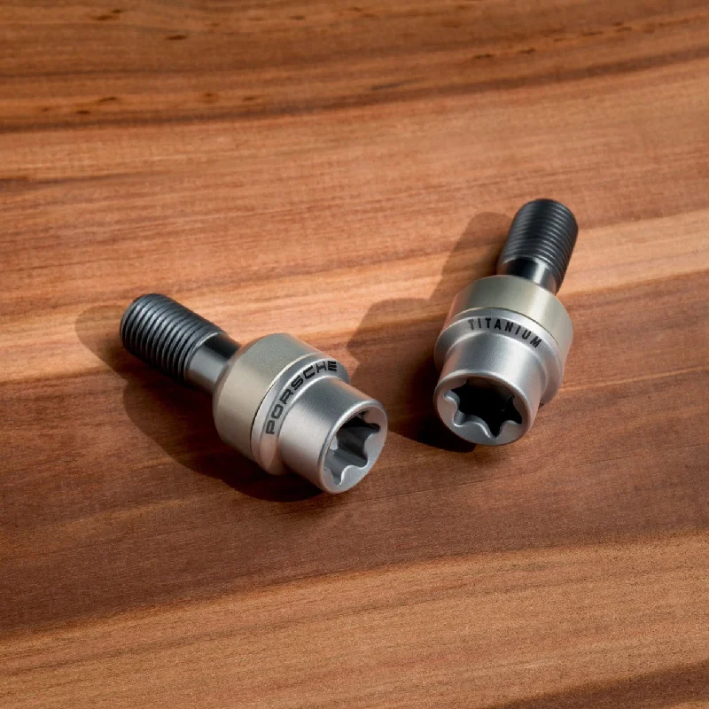 Soft Textures Porsche Titanium Wheel Bolts