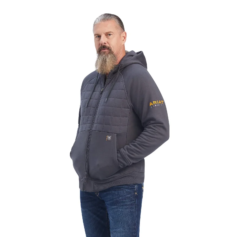 Comfortable Series Ariat Men's Rebar Regulator Full Zip Hooded Jacket