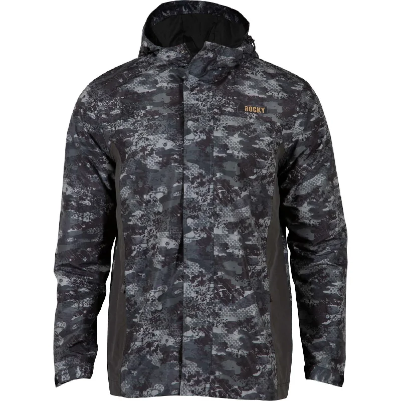 Relaxed Weekend Wear Rocky Mens ProHunter Rain Hood Black Venator Nylon Softshell Jacket