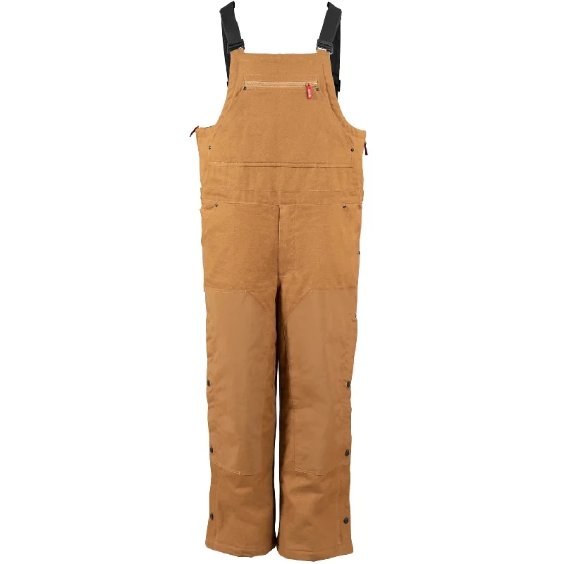 Casual Ease Rocky Mens Worksmart Insulated 90G Tan Cotton Bib Overall
