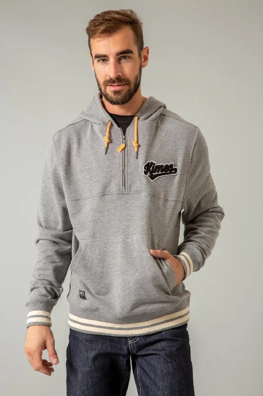 Comfortable Sweaters Kimes Ranch Mens Team One Grey Heather Cotton Blend Hoodie