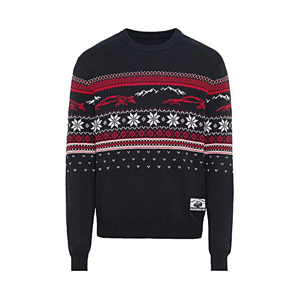 Chic Outfits Porsche Unisex Christmas Sweater - Blue
