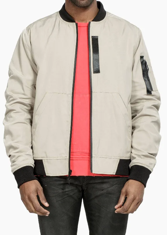 High Street Design Konus Men's MA-1 Bomber Jacket in Khaki