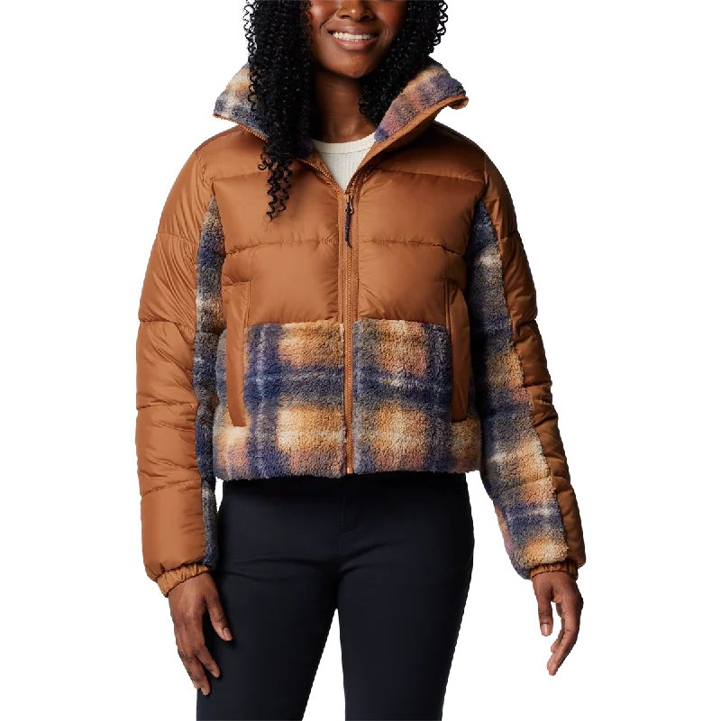 Timeless Style Women's Leadbetter Point II Print Sherpa Hybrid