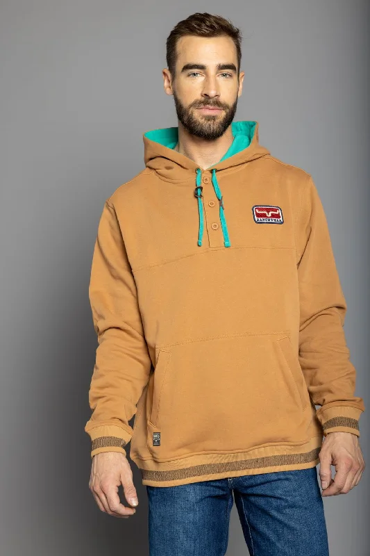 Simple Comfort Kimes Ranch Mens Ranch Ready Work Wear Brown 100% Cotton Hoodie