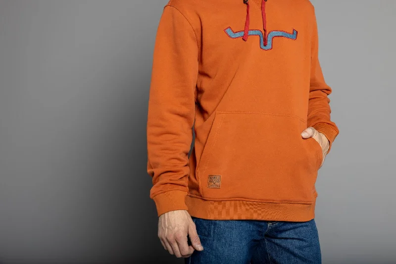 Fashion Comfort Kimes Ranch Mens TTL Rust Red 100% Cotton Hoodie