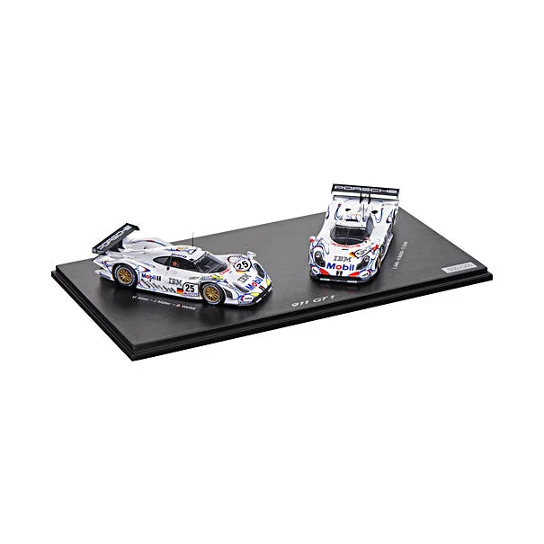 Chic Comfort Wear Porsche 911 GT1 24h Le Mans 1998 Model Car Set 1:43 Scale