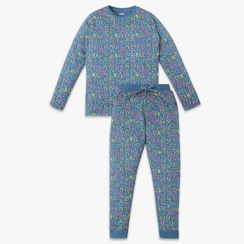 Advanced Customization Boys Regular Fit Printed T-Shirt with Pyjama Sleepwear Set