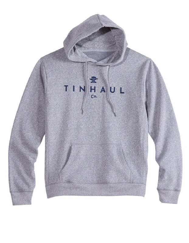 Celebrity Style Tin Haul Mens Anvil Hammer Fleece Grey Poly/Cotton Hoodie