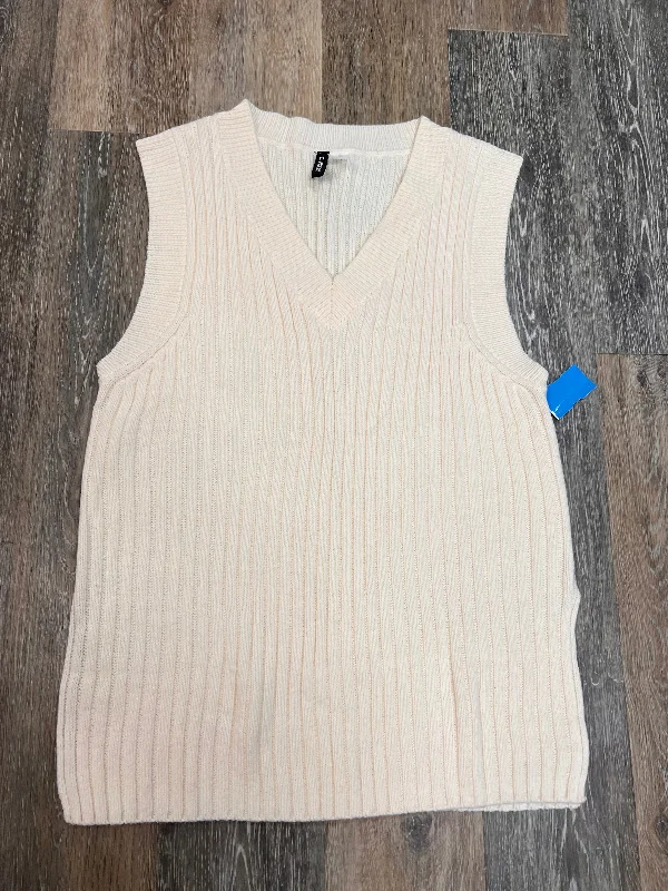 Wandering freely Vest Sweater By Divided In Cream, Size: S