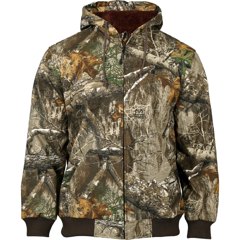 Celebrity Style Rocky Mens ProHunter Chore Realtree Edge Cotton Coat