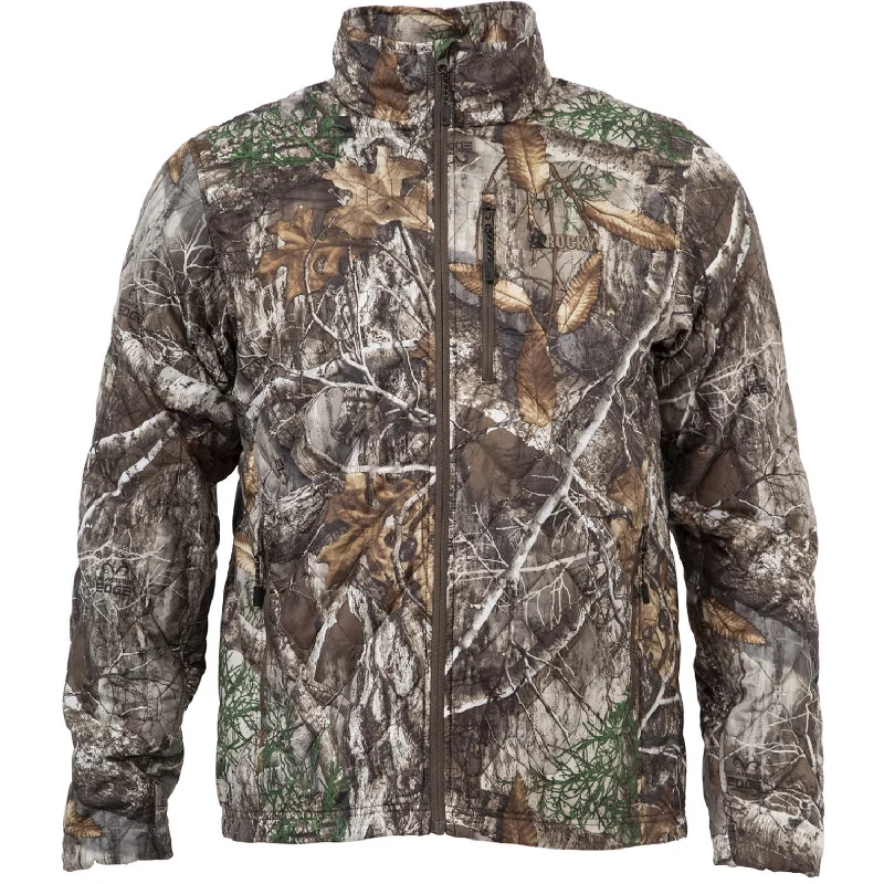 Comfortable Sweaters Rocky Mens Packable Realtree Edge Synthetic Softshell Jacket