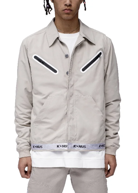 Relaxed Fashion Konus Men's Short Jacket w/ Tape on Waistband