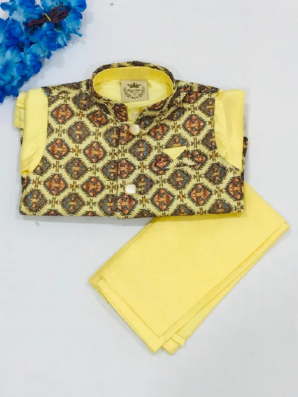 Cozy Outerwear Attractive Brown Color Full Sleeves Solid Kurta & Salwar With Unique Design Jacket