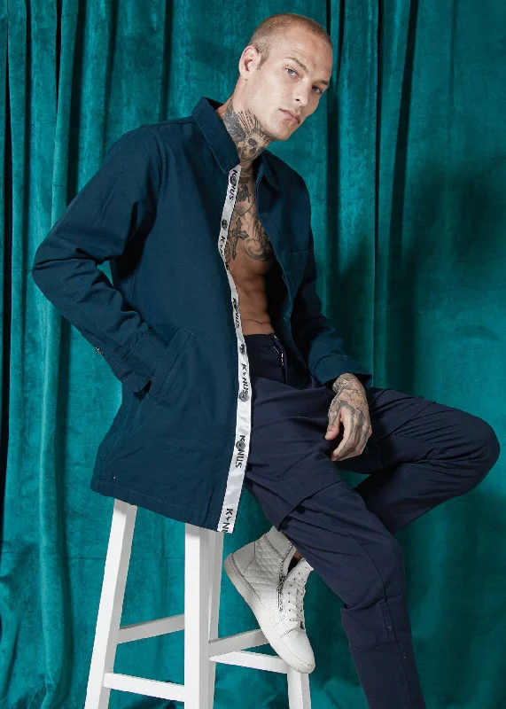 Comfortable Tops Men's Calvin Shirt Jacket Shirt in Navy