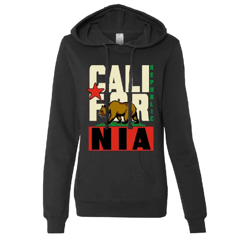 Leisure Sports California Republic Original Retro Bold Ladies Lt./Wt. Hoodie