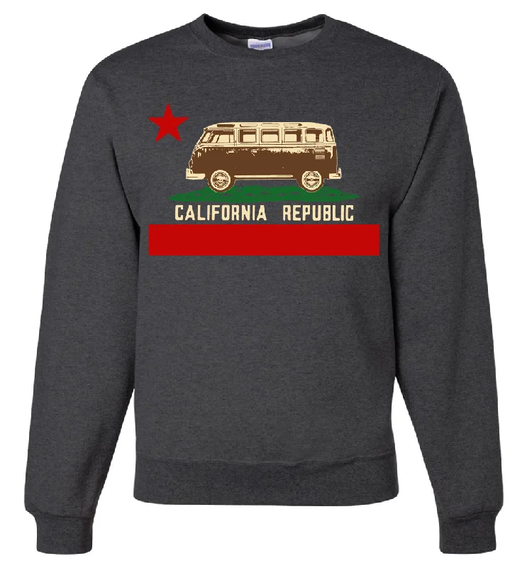 Sports Trend California Republic Vintage Van Crewneck Sweatshirt
