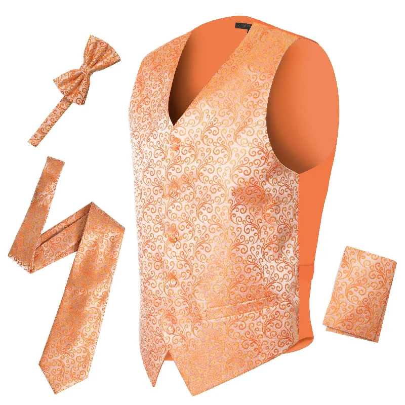 Comfortable Mind Ferrecci Mens PV50-8 Orange Vest Set