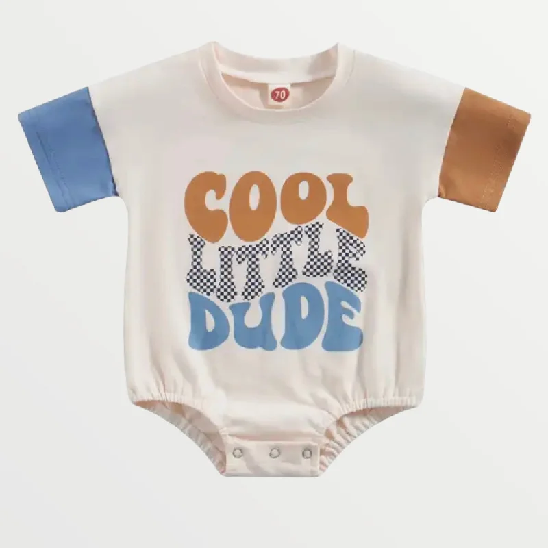 Elegant Fit Cool Little Dude Shirt Romper