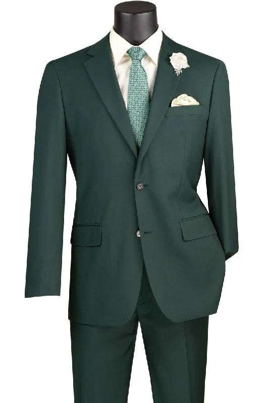 Bright Colors Oslo Collection - Slim Fit 2 Piece Suit Color Hunter Green