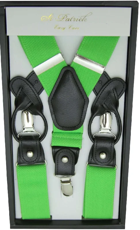 Weekend Comfort Lime Convertible Suspender Clip & Button